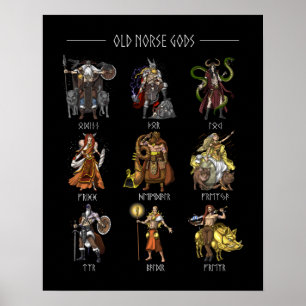 Affiche Old Norse Gods