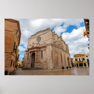 Affiche Old Santa Maria Cathedral in Ciutadella - Menorca