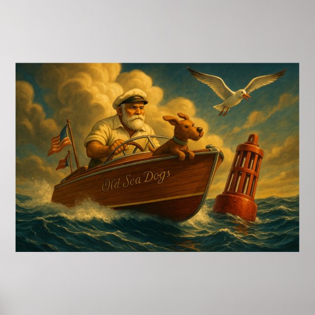 Affiche Old Sea Dogs: a sailor and his trusty canine  (Devant)