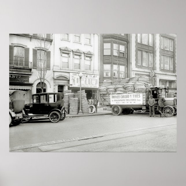 Affiche Old Tire Store, 1921 (Devant)