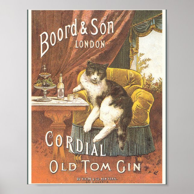 Affiche Old Tom gin (Devant)