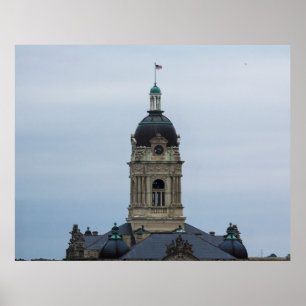 Affiche Old Vanderburgh County Courthouse, Evansville, IN