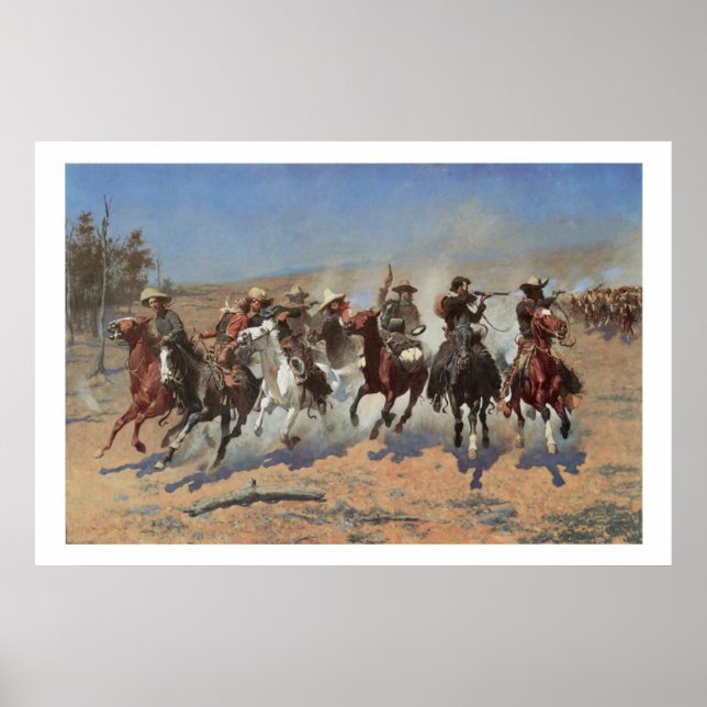 Affiche Old West Dash pour le bois Art Imprimer l'affiche (Devant)