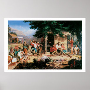 Affiche Old West Sunday Morning Mines Art Imprimer l'affic