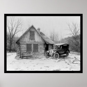 Affiche Oldsmobile Log Cabin 1920