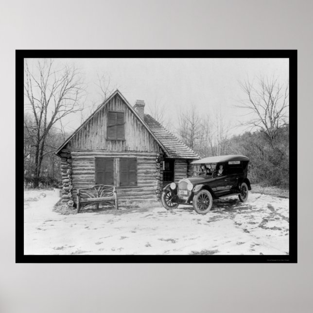 Affiche Oldsmobile Log Cabin 1920 (Devant)