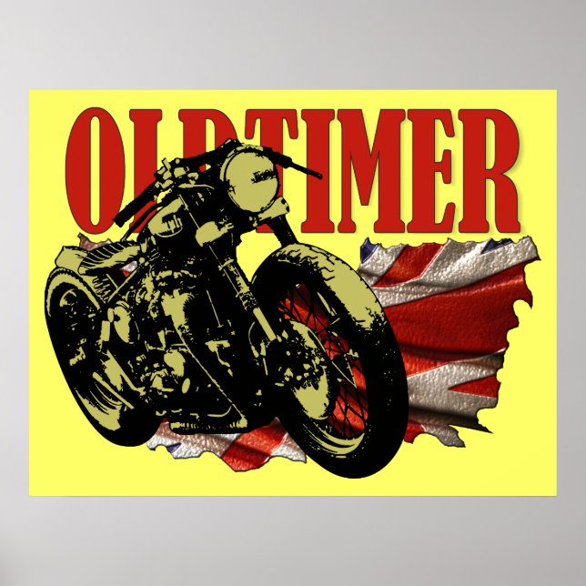 Affiche Oldtimer Bobber (Devant)