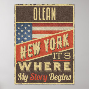 Affiche Olean New York