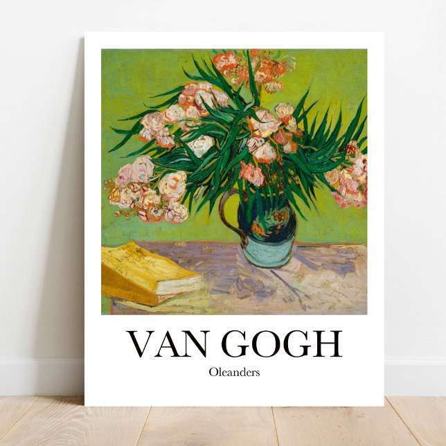 Affiche Oleanders par Vincent Van Gogh (Van Gogh's Vibrant Blooms: Oleanders Poster. Brighten your space! Museum-quality)