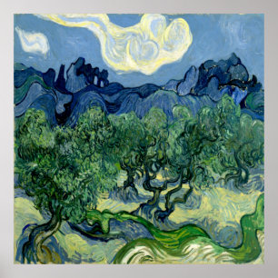 Affiche Olive Trees par Vincent van Gogh