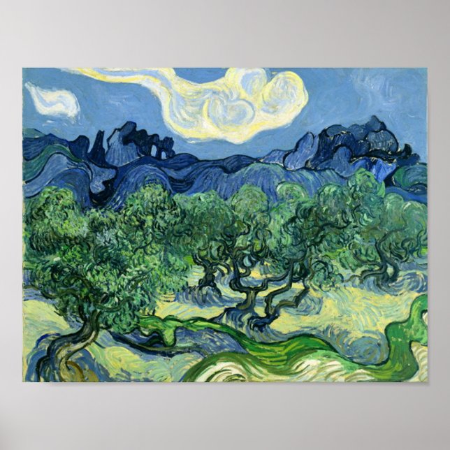 Affiche Olive Trees Vincent Van Gogh (Devant)