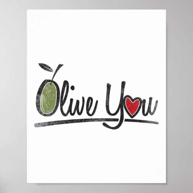 Affiche Olive You - Love Pun (Devant)