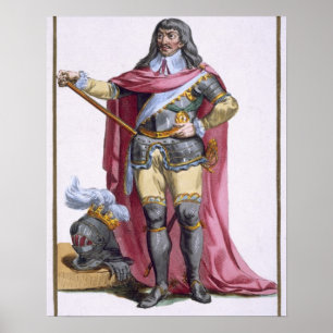 Affiche Oliver Cromwell (1599-1658) 1780 (gravi coloré)