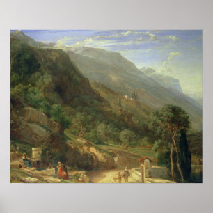 Affiche Oliveraies chez Varenna, lac Como, Italie, 1861 (o