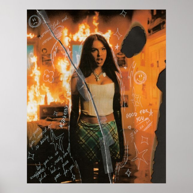 Affiche Olivia Rodrigo - Bon 4 U (Devant)