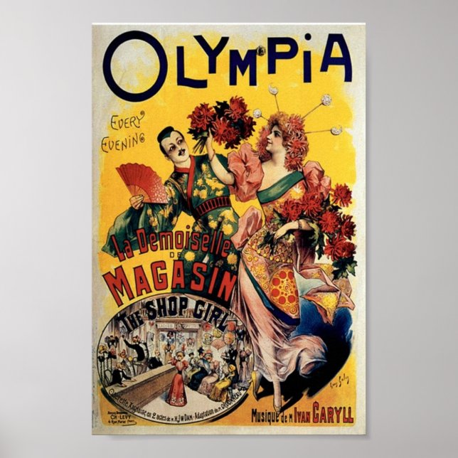 Affiche Olympia, La Boutique (Devant)