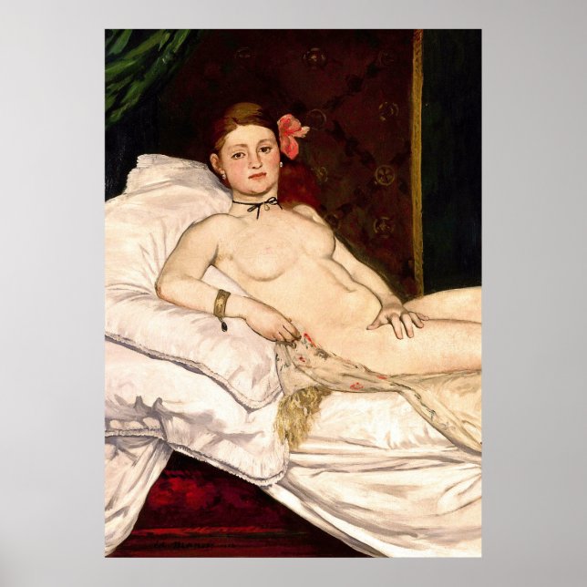 Affiche Olympia par Edouard Manet (Devant)