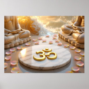 AFFICHE OM - AUM - ZEN BOUDDHISME