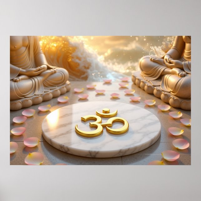 AFFICHE OM - AUM - ZEN BOUDDHISME (Devant)
