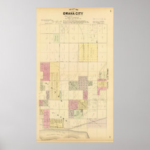 Affiche Omaha du nord, Nébraska