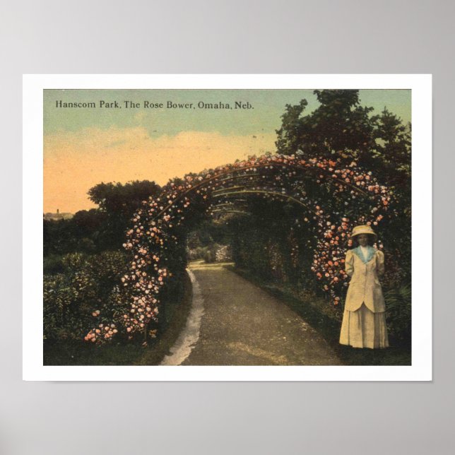 Affiche Omaha Nebraska 1913 Hanscom Park Vintage (Devant)