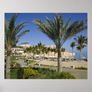 Affiche Oman, Mascate, Al, Jissah. Shangri, La Barr Al,