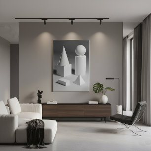 Affiche Ombrage géométrique des formes