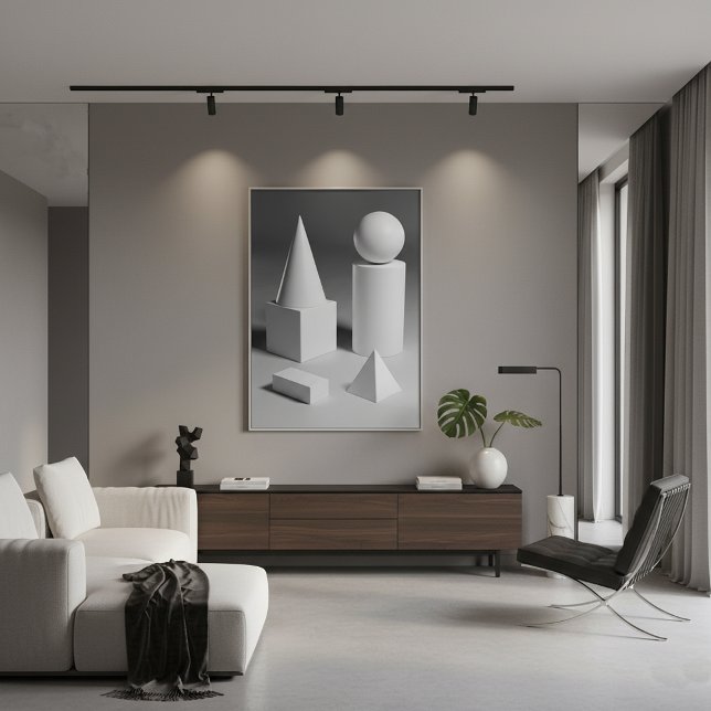 Affiche Ombrage géométrique des formes (Créateur téléchargé)