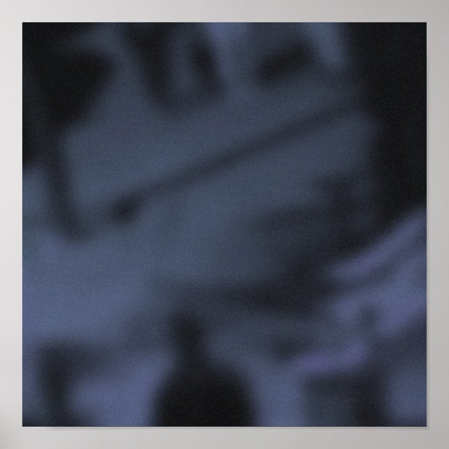 Affiche Ombre bleu NYC Sidewalk Heure de pointe (Devant)