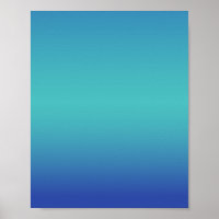 Ombré bleu turquoise