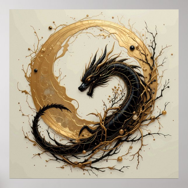 Affiche Ombre de lumière de lune de dragon (Devant)