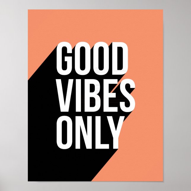 Affiche Ombre longue citation motivante (Devant)