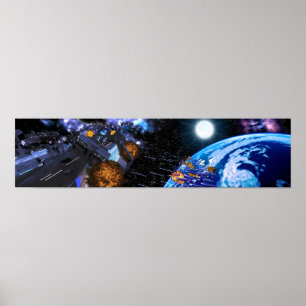 Affiche Ombre sur le ciel bleu