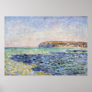 Affiche Ombres de Claude Monet sur la mer, les falaises