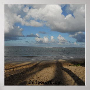 Affiche Ombres sur la plage