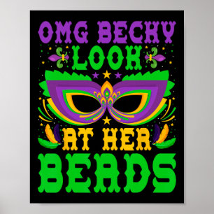 Affiche Omg Becky Regarde Ses Perles Défilé de Louisiane M
