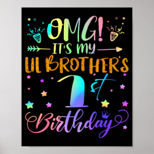 Affiche Omg C'est Le 1er Anniversaire De Mon Petit Frère D