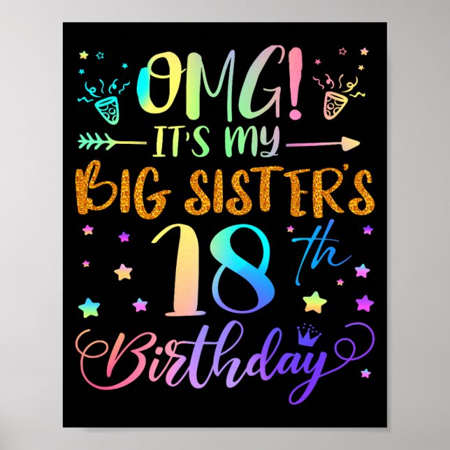Affiche Omg C'est Les 18 Ans De Ma Grande Soeur Douce 18 A (Devant)
