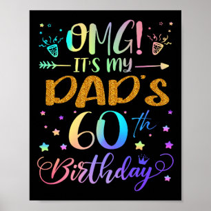 Affiche Omg C'Est Mon Pères 60e Anniversaire Doux 60 Ans P