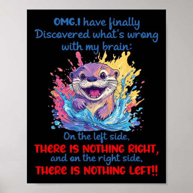Affiche Omg J'Ai Finalement Découvert Ce Qui Ne Va Pas Ave (Devant)