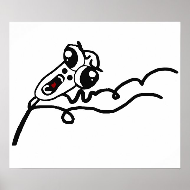 Affiche OMG RUN Scared Rage Face Comic Meme (Devant)