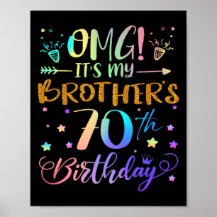 Affiche Omg Ses Mes Frères 70e Anniversaire Doux 70 Ans O