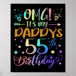Affiche Omg Son My Daddys 55e Anniversaire Doux 55 Ans