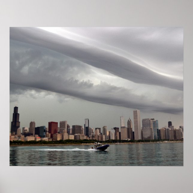 Affiche Ominous Chicago Skyline (Devant)