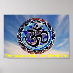 Affiche omsriyantrag, les artistes de musique - OM Shanti