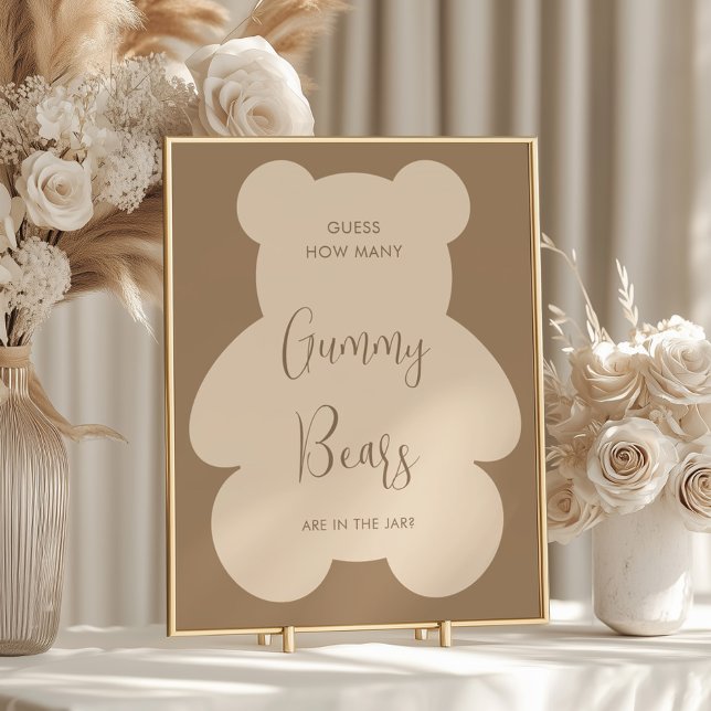 Affiche On Attend avec Impatience Devinez Combien d'Ours e (Créateur téléchargé)
