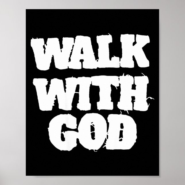 Affiche On Back Walk With Jesus God Christian Men Women Sa (Devant)