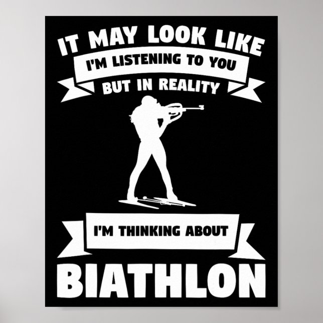 Affiche On dirait que je vous écoute Biathlon Bia (Devant)