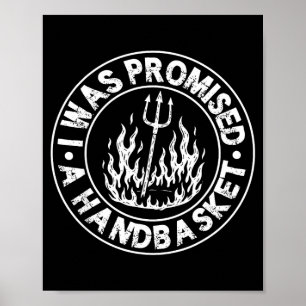 Affiche On m'a promis une fourchette en détresse amusante