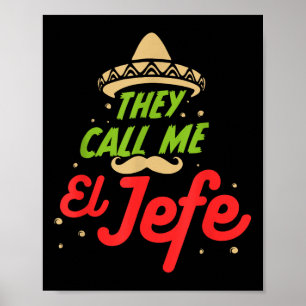 Affiche On M'Appelle El Jefe - Employeur Cinco De Mayo Cad